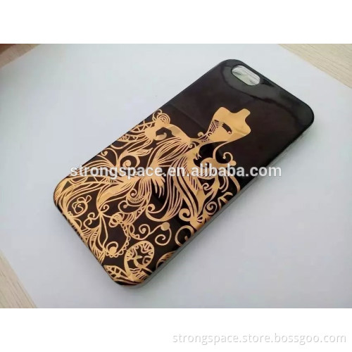 Luxury Gold PC custom transparent plastic hard case cover for iPhone 6/ 6S and plus manufacturers